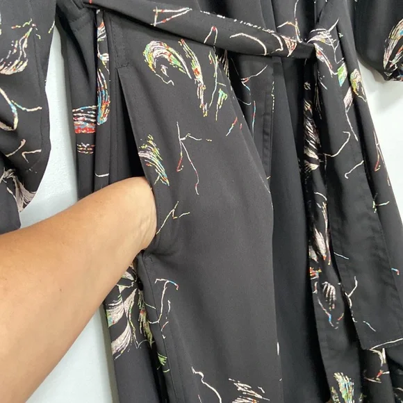 Aritzia Babaton Black Floral Quincey Jacket Size XXS - Picture 6 of 10